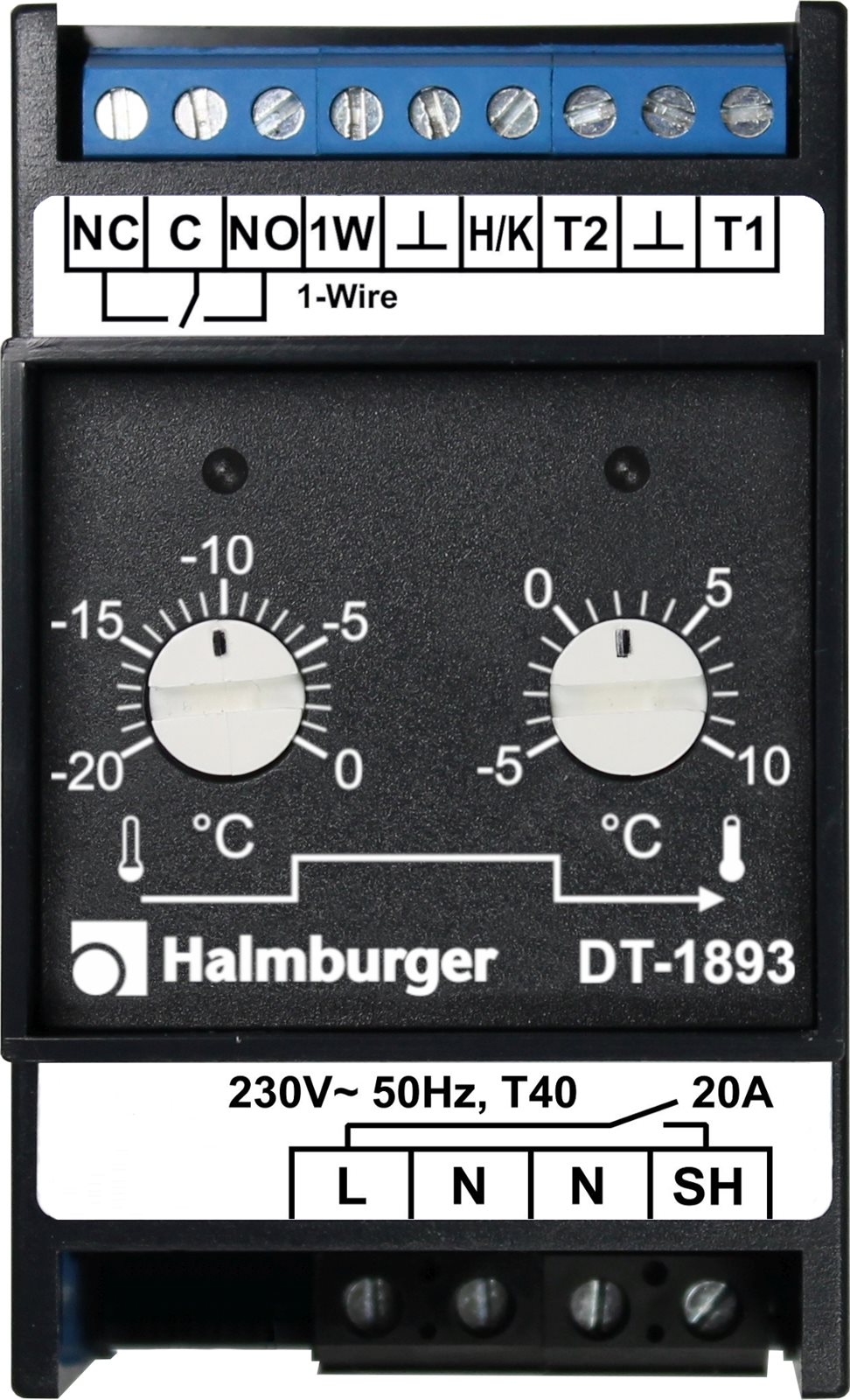 Halmburger DT-1893 Temperaturregler, Produktansicht