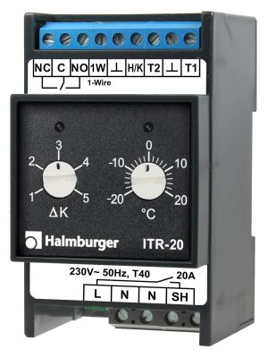 Halmburger ITR-20 Temperaturregler, Perspektivansicht
