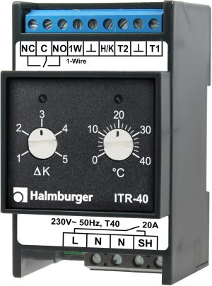 Halmburger ITR-40 Temperaturregler, Perspektivansicht