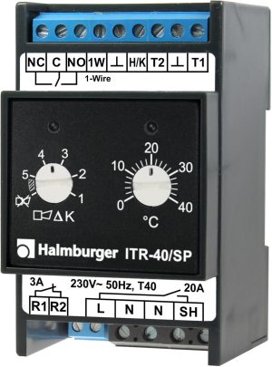 Halmburger ITR-40/SP Temperaturregler, Perspektivansicht