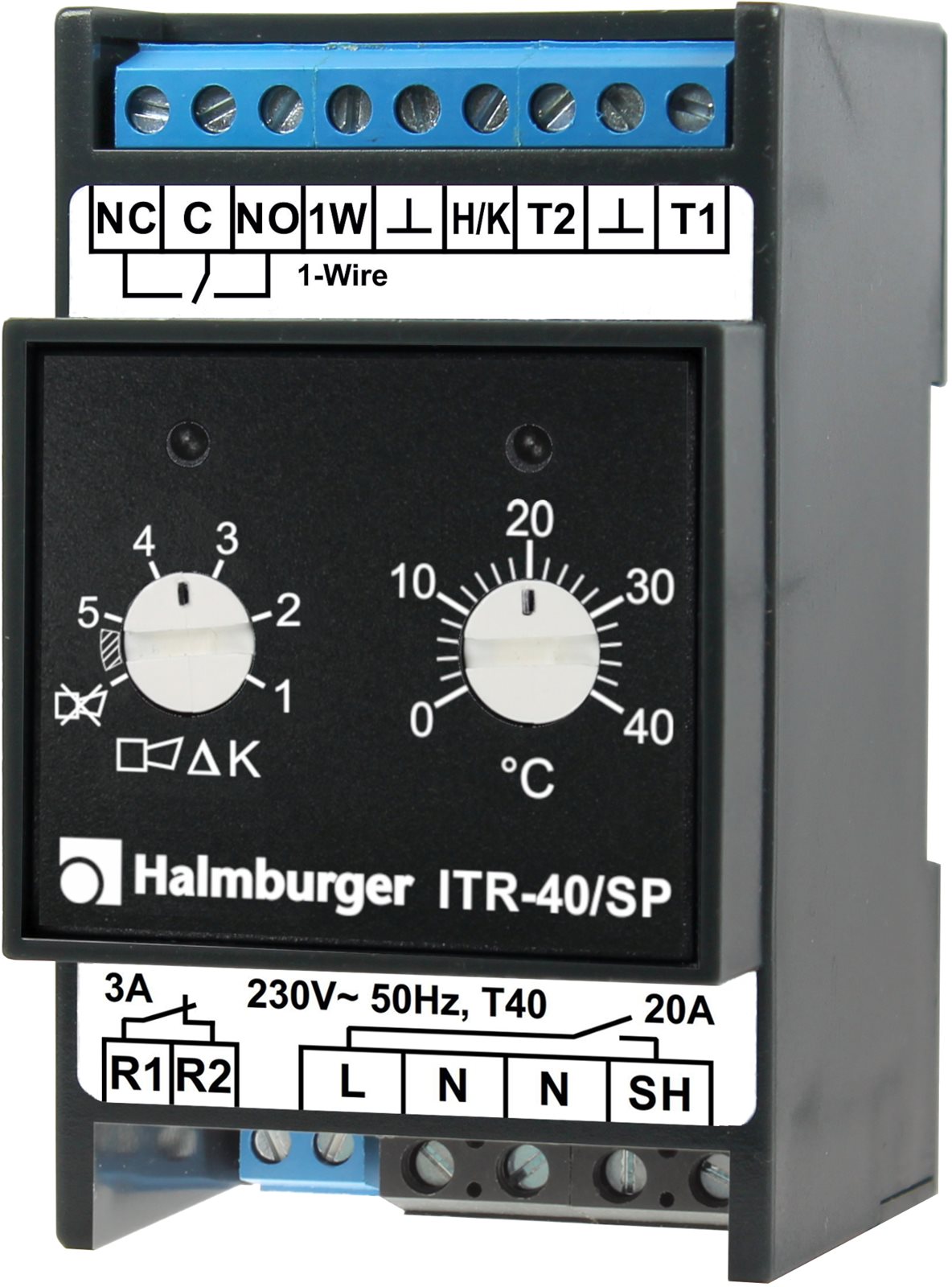 Halmburger ITR-40/SP Temperaturregler, Perspektivansicht